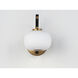 Soji LED 6 inch Black and Gold Wall Sconce Wall Light