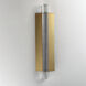 Hyperion LED 5 inch Gold ADA Wall Sconce Wall Light in Clear Crystal