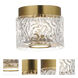 Elysian LED 5.5 inch Natural Aged Brass Flush Mount Ceiling Light