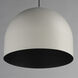 Foster LED 19.75 inch Gray with Black Single Pendant Ceiling Light in Gray and Black