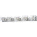 Gem 5 Light 39 inch Polished Chrome Bath Vanity Wall Light