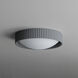 Souffle LED 13.75 inch Gray Flush Mount Ceiling Light