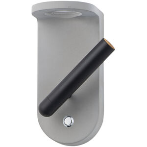 Beacon LED 5 inch Gray and Black ADA Wall Sconce Wall Light in Gray and White