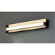 Reflect LED 36 inch Black and Polished Nickel Bath Vanity Light Wall Light