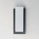 Tower LED 18 inch Black Outdoor Wall Sconce