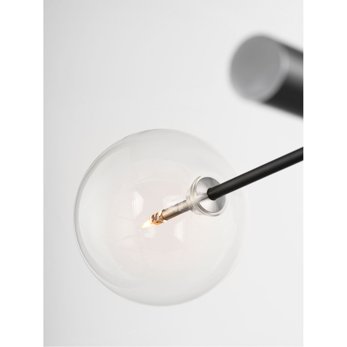 Global LED 35.5 inch Black and Satin Nickel Multi-Light Pendant Ceiling Light