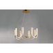 You LED 26.25 inch Brushed Champagne Single Pendant Ceiling Light