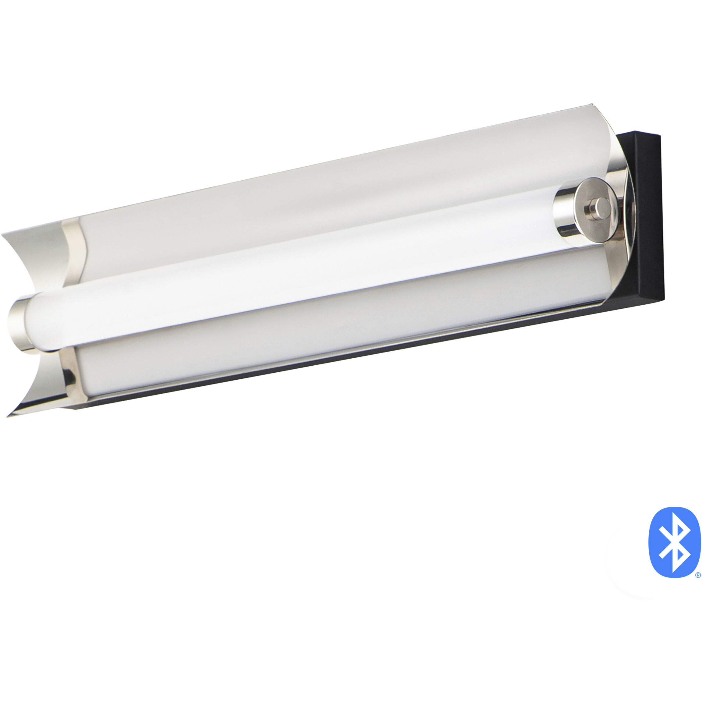 Reflect LED 24 inch Black and Polished Nickel Bath Vanity Light Wall Light