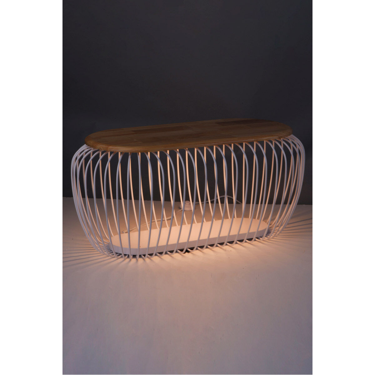 Cage White and Navaho White Bench