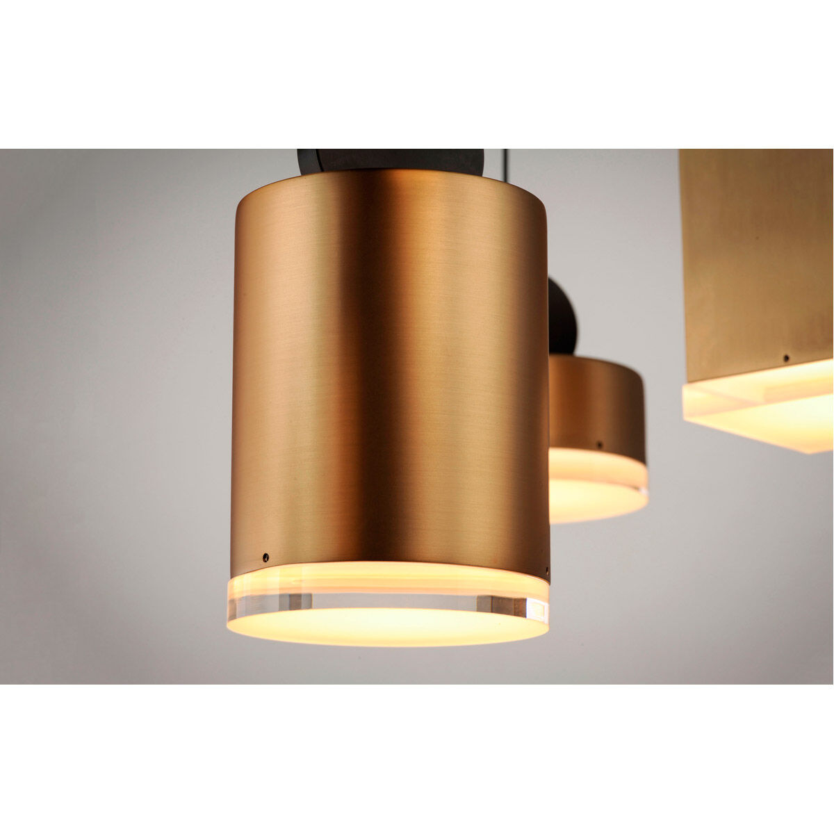 ET2 E20862-75BKGLD Nob LED 4 inch Black and Gold Single