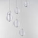 Rhythm LED 21.75 inch Polished Chrome Multi-Light Pendant Ceiling Light