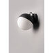 Half Moon LED 7.75 inch Black Wall Sconce Wall Light