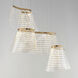 Tartan LED 23.5 inch Brushed Champagne Multi-Light Pendant Ceiling Light