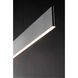 Blade LED 32 inch Brushed Aluminum Linear Pendant Ceiling Light