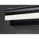 Waterfall LED 24 inch Black Bath Vanity Light Wall Light