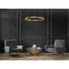 Groove WiZ LED 23.5 inch Gold Single Pendant Ceiling Light