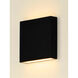 Brik LED 4.75 inch Black Outdoor Wall Sconce