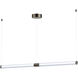 Vanish LED 52 inch Gunmetal Linear Pendant Ceiling Light