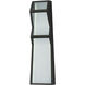 Totem LED 20 inch Black Outdoor Wall Sconce