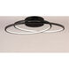 Cycle LED 24.5 inch Black Flush Mount Ceiling Light