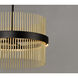 Chimes WiZ LED 33.75 inch Black and Satin Brass Single Pendant Ceiling Light