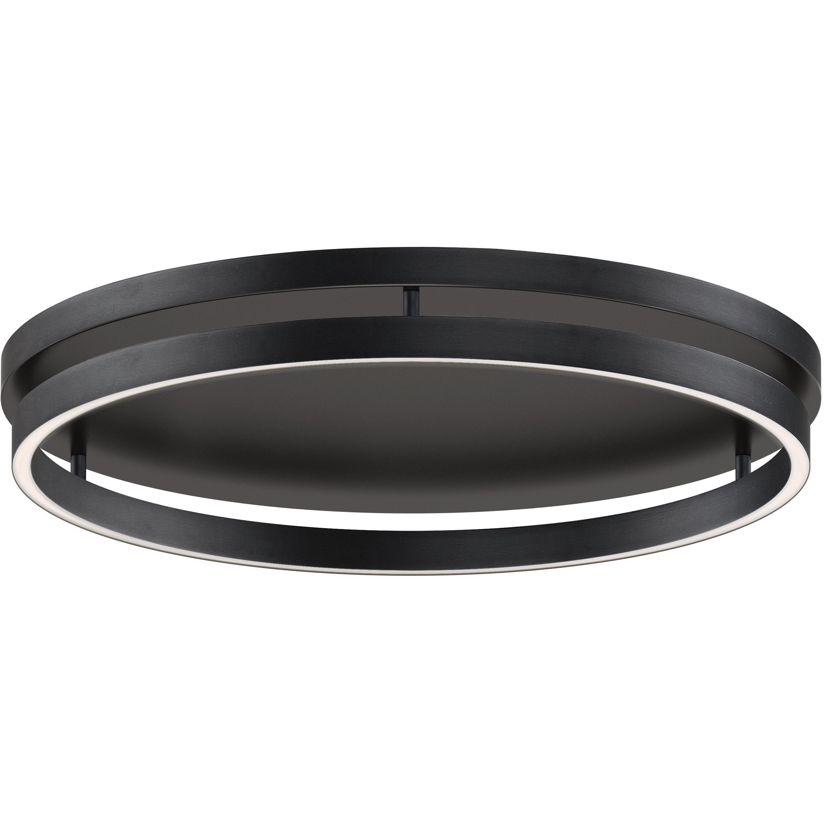 Groove 5CCT LED 24 inch Black Flush Mount Ceiling Light