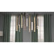 Flute LED 35.5 inch Multi-Plated Linear Pendant Ceiling Light