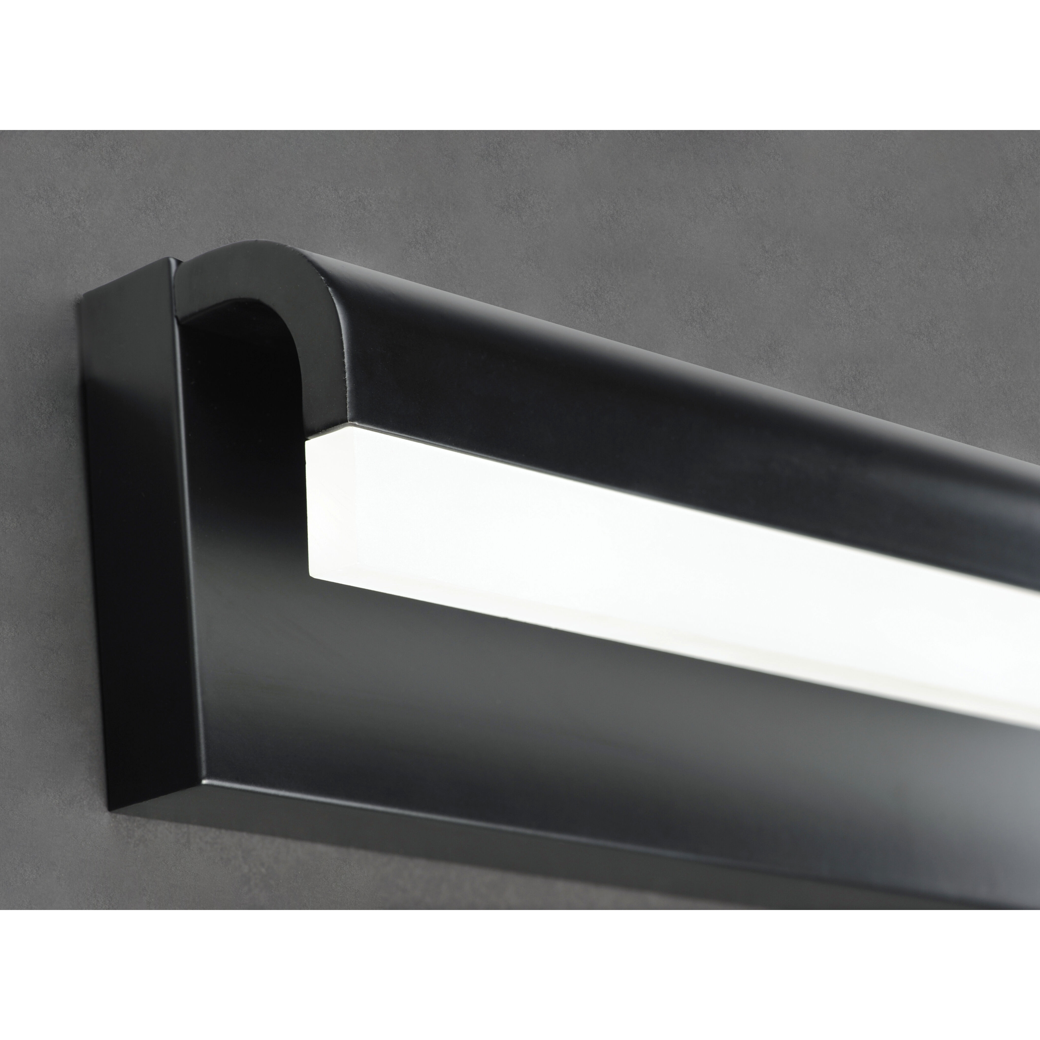 Waterfall LED 18 inch Black Bath Vanity Light Wall Light