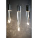 Quartz LED 15.75 inch Polished Chrome Multi-Light Pendant Ceiling Light
