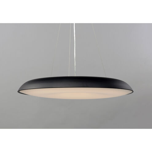 Dimple LED 29.5 inch Black Single Pendant Ceiling Light