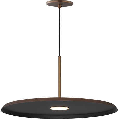 Berliner LED 19.75 inch Antique Copper Single Pendant Ceiling Light