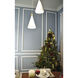 Norsk LED 12.5 inch White and Metallic Gold Multi-Light Pendant Ceiling Light