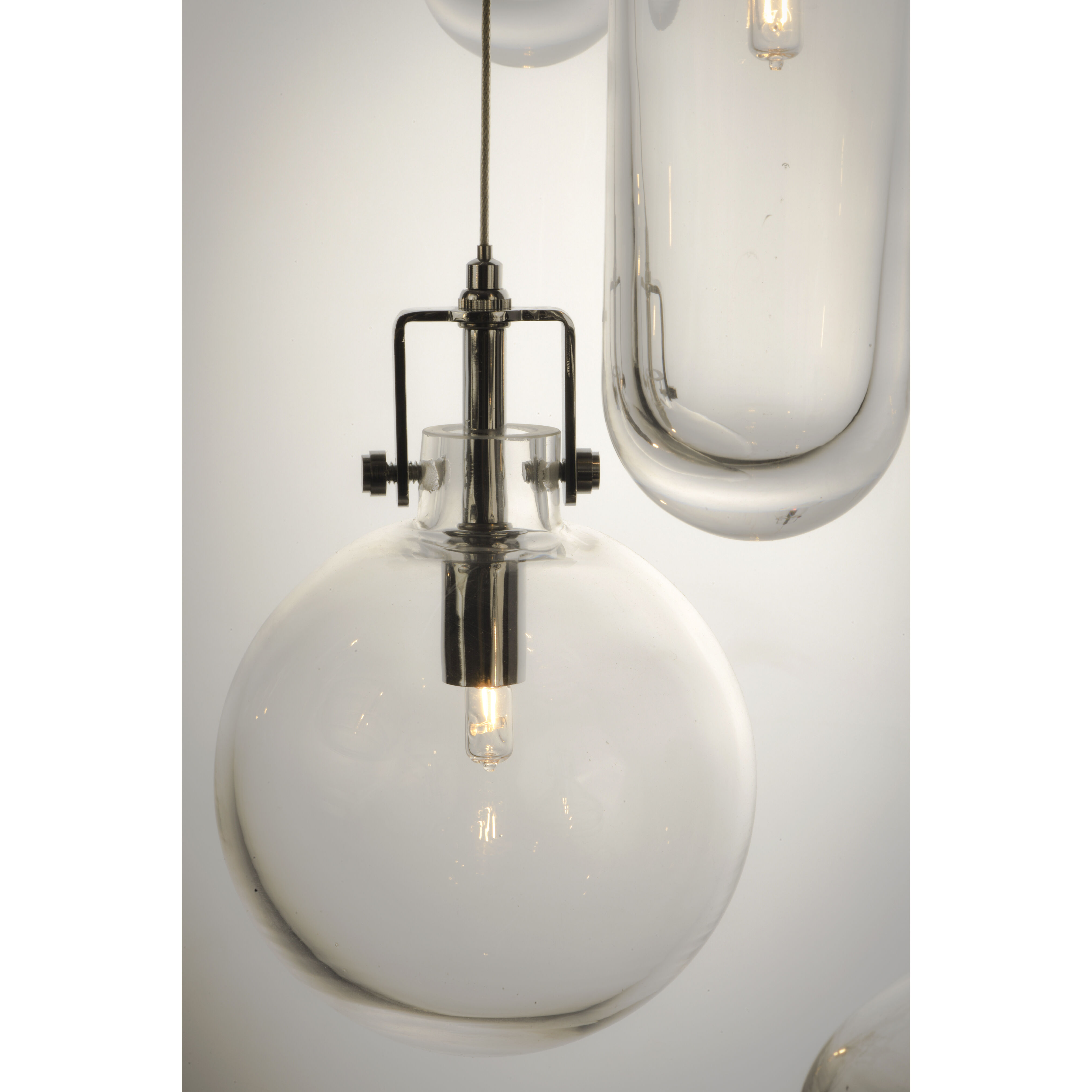 Kem 4 Light 7.5 inch Polished Chrome Multi-Light Pendant Ceiling Light