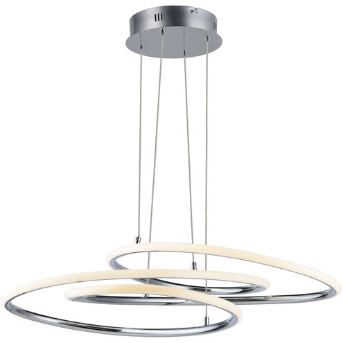 Coaster LED 20 inch Polished Chrome Single Pendant Ceiling Light