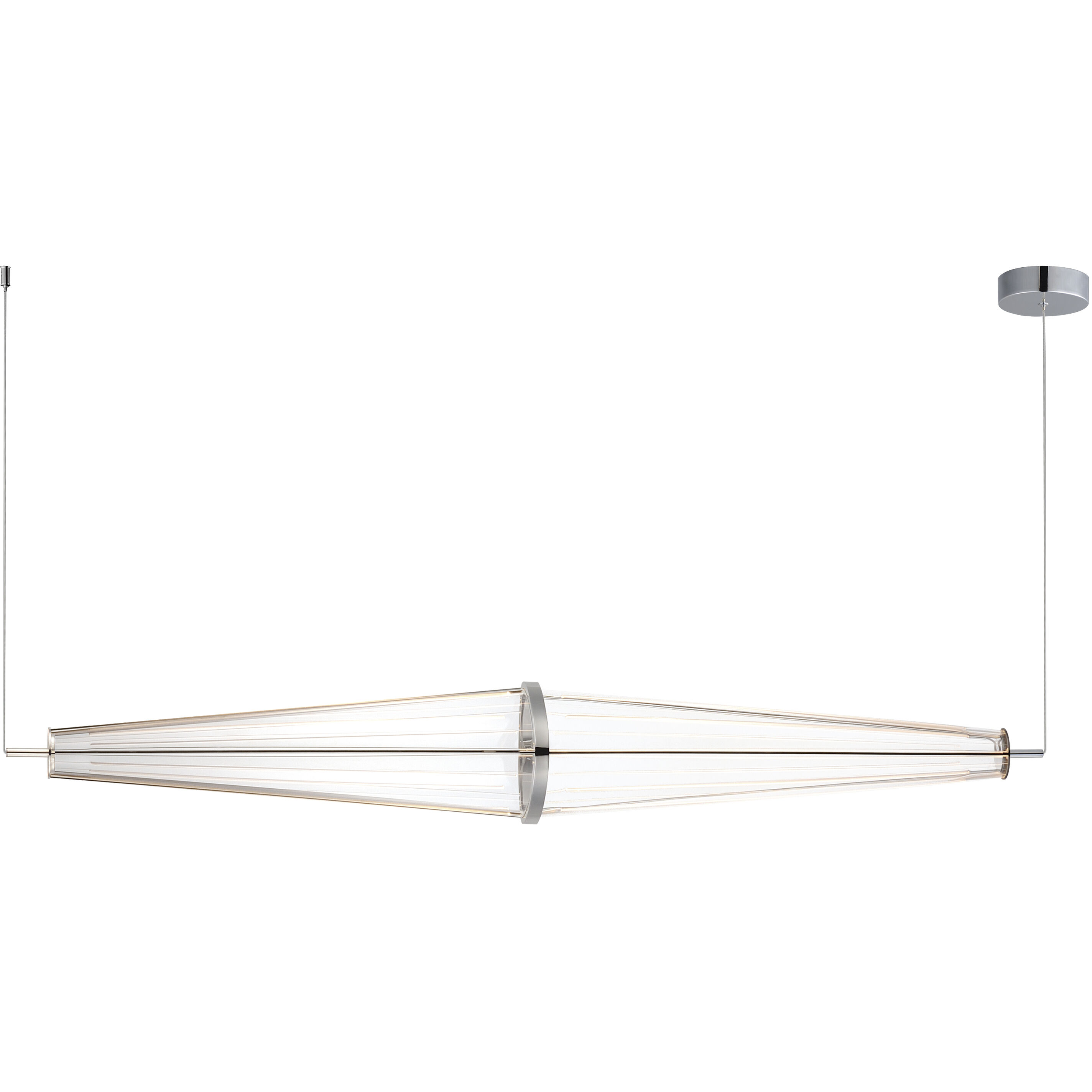 Quasar LED 51.25 inch Polished Chrome Linear Pendant Ceiling Light