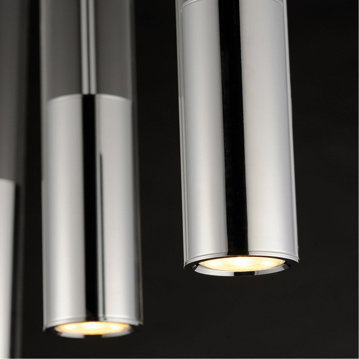 Torch Linear Pendant Ceiling Light in Polished Chrome