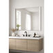 Luminance 48 X 42 inch Polished Chrome LED Wall Mirror