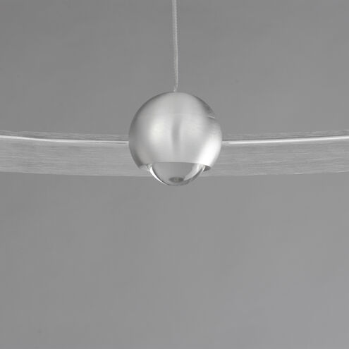 Nodes LED 32 inch Brushed Aluminum Ring Pendant Ceiling Light