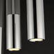 Torch Linear Pendant Ceiling Light in Polished Chrome