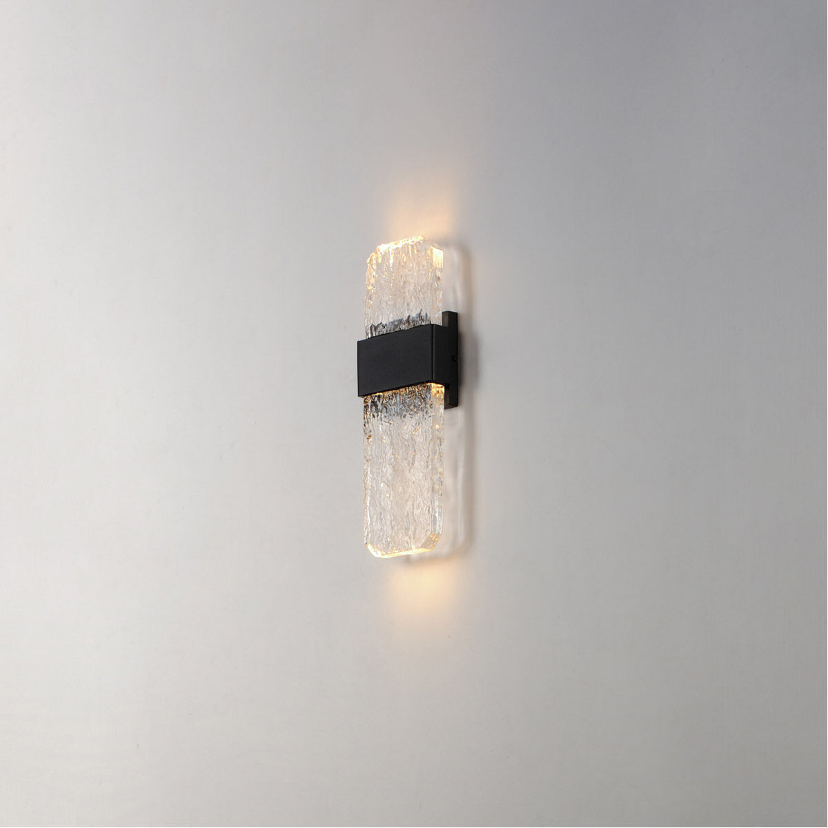 Rune LED 15.5 inch Black Outdoor Wall Sconce