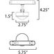 Continuum - Track 1 Light 120 White Track Light Ceiling Light