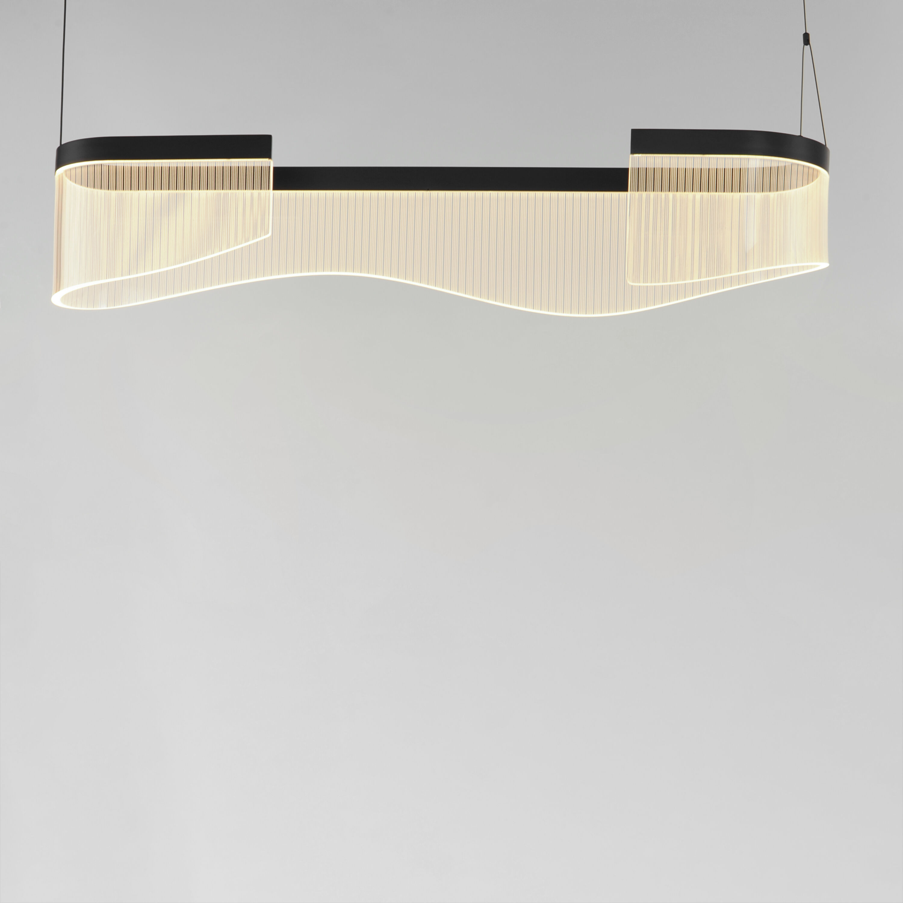 Sonata LED 35.5 inch Black Linear Pendant Ceiling Light