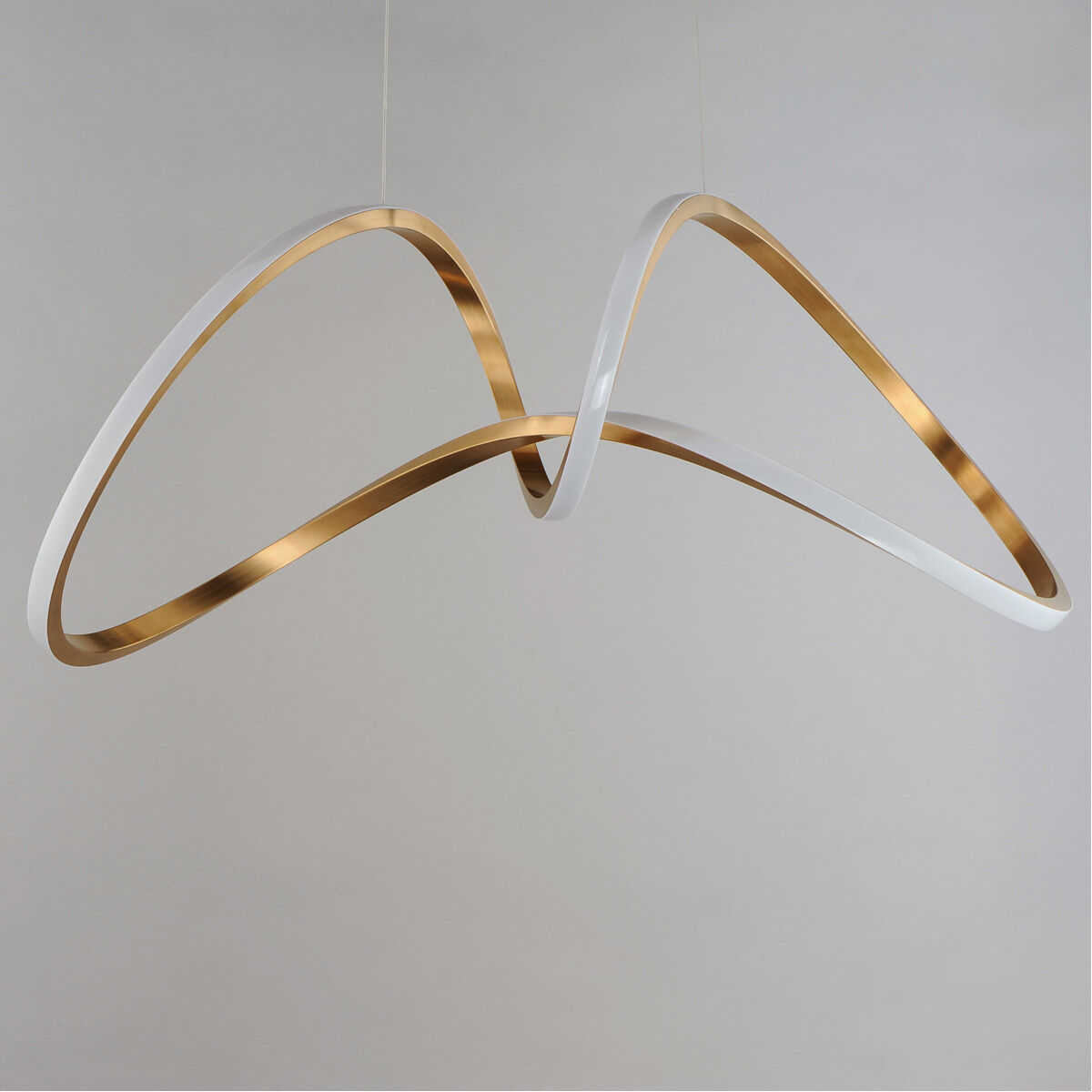 Perpetual LED 14.25 inch Brushed Champagne Single Pendant Ceiling Light