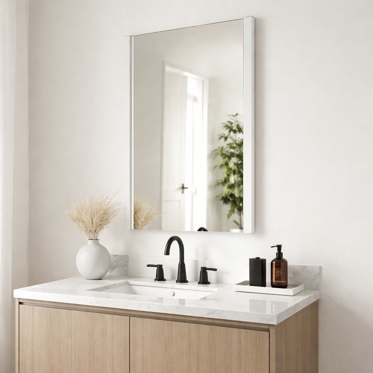 Luminance 42 X 24 inch Polished Chrome LED Wall Mirror