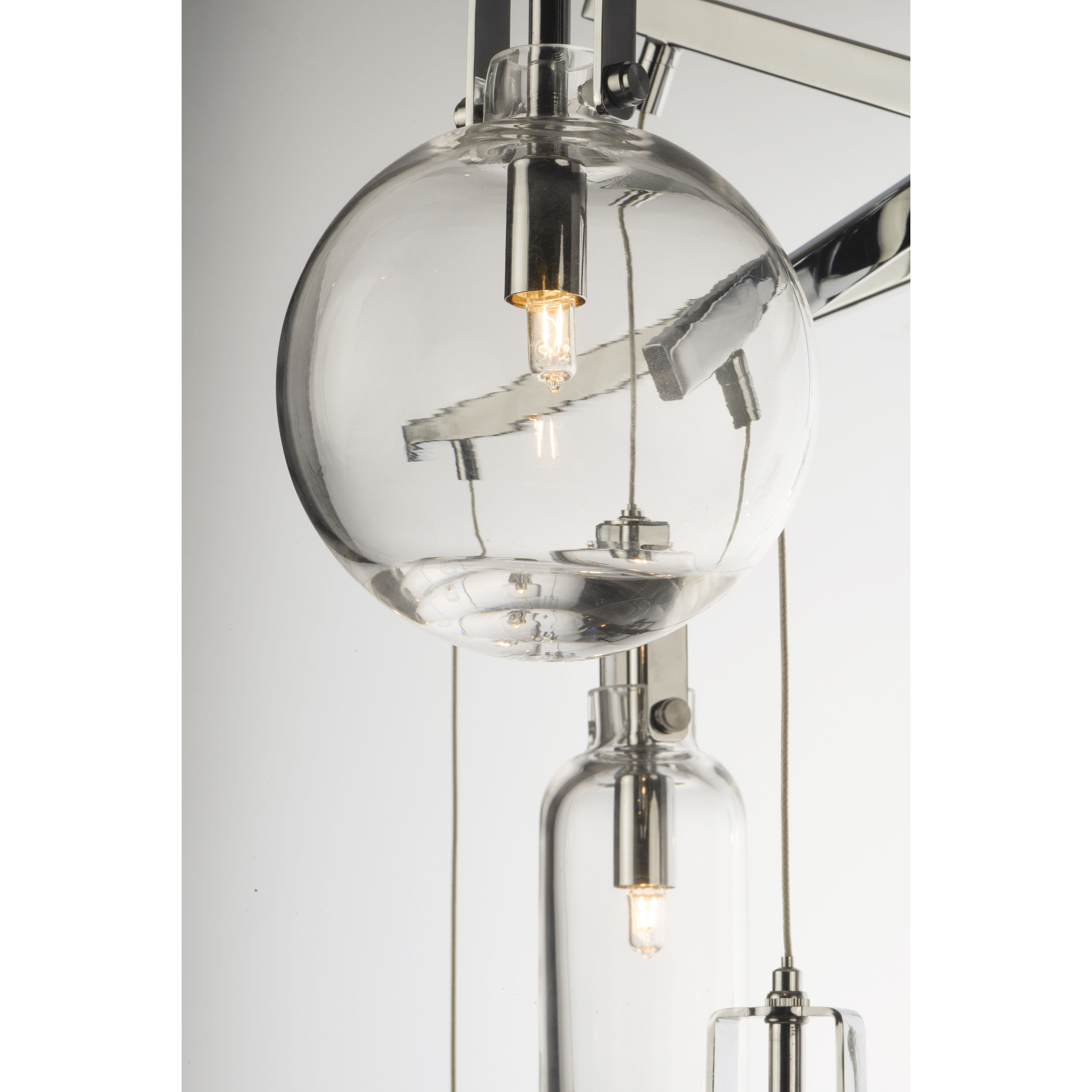 Kem 6 Light 24.5 inch Polished Chrome Multi-Light Pendant Ceiling Light