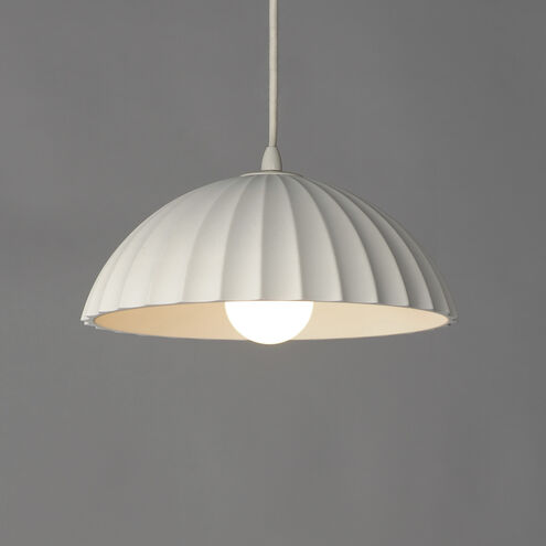 Basilica LED 13.75 inch Chaulk White Single Pendant Ceiling Light