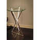 York 24 X 16 inch Polished Chrome Accent Table