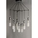 Capsule LED 33 inch Black and Brushed Aluminum Multi-Light Pendant Ceiling Light