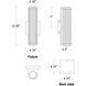 Vetra LED 13.25 inch Black Outdoor Wall Mount