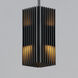 Rampart LED 5.5 inch Black Outdoor Pendant